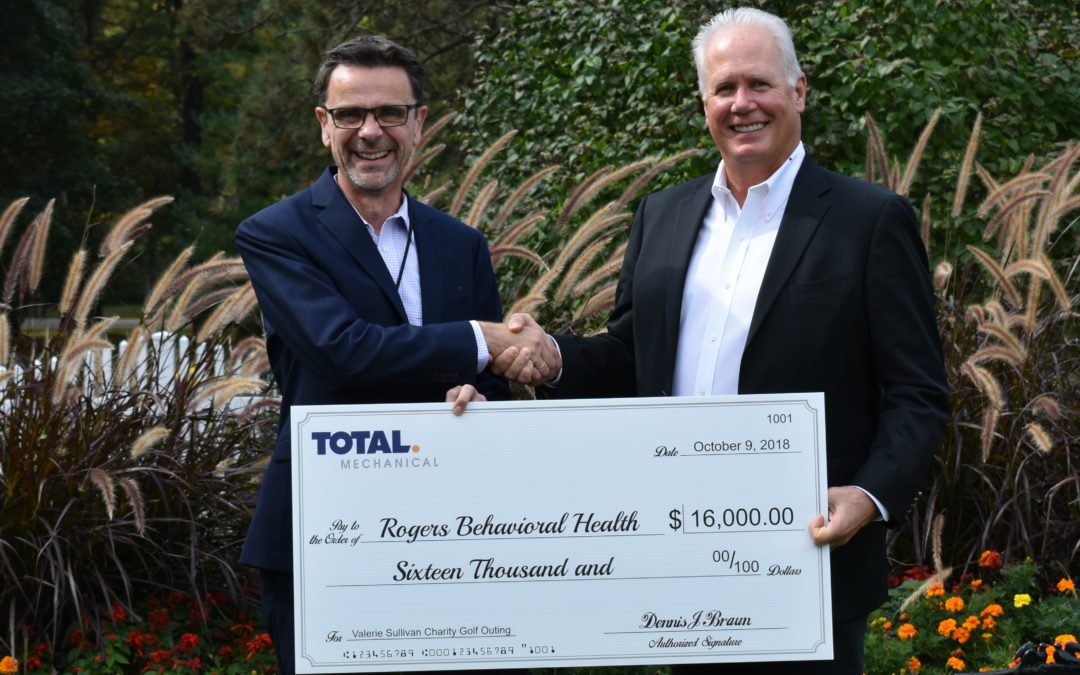 TOTAL Mechanical raises $16,000 for Rogers Behavioral Health