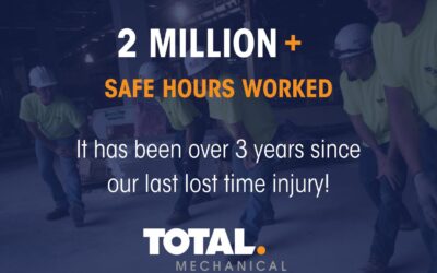 Today TOTAL achieved 2 Million Man Hours without a lost time injury!